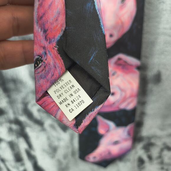 Ralph Marlin "Pig" Tie 1994 Vintage - Picture 3 of 5